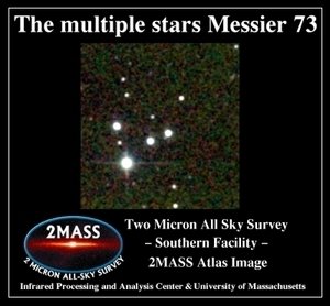 Астеризм - 4 звезды, видимые рядом M73