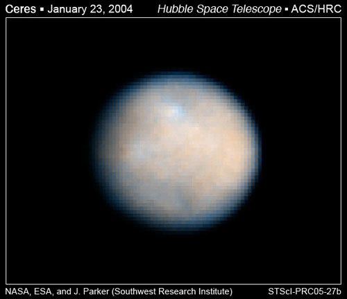 Церера глазами Хаббла