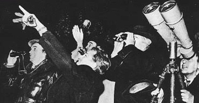 Наблюдения за первым искусственным спутником Земли