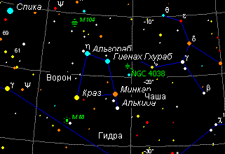 Как найти галактику Антенны