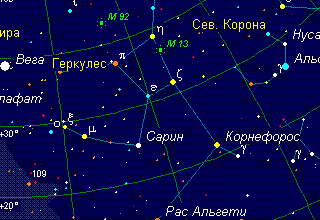 Где находится Шаровое скопление М13