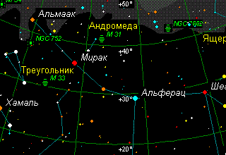 Как найти Туманность Андромеды на небе