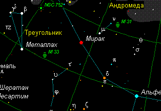 Как найти галактику Треугольника