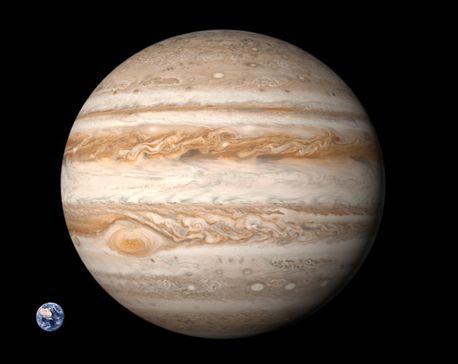 Размеры Юпитера и Земли