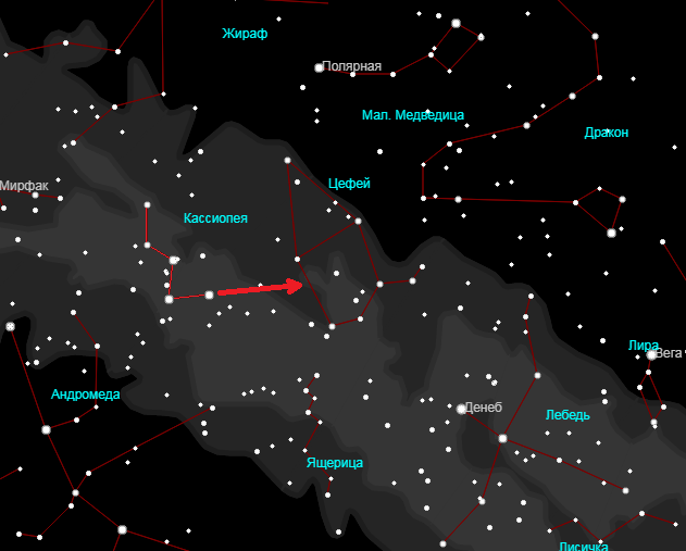 Как найти созвездие Цефей